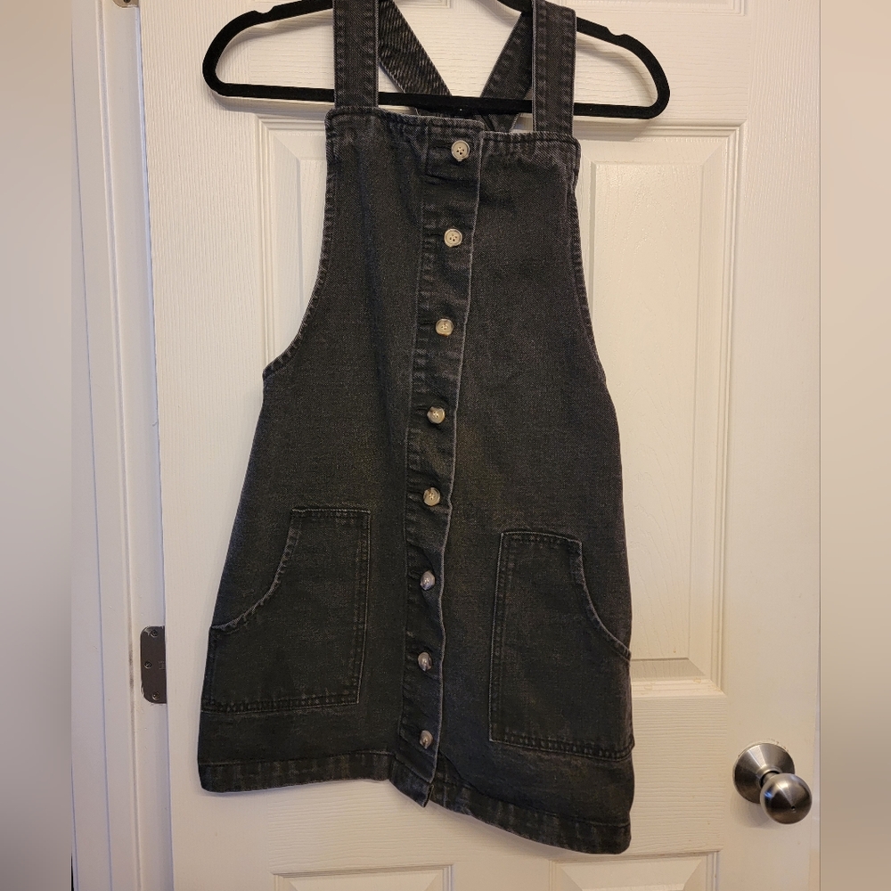 Vintage Black Denim Dress/Button Down